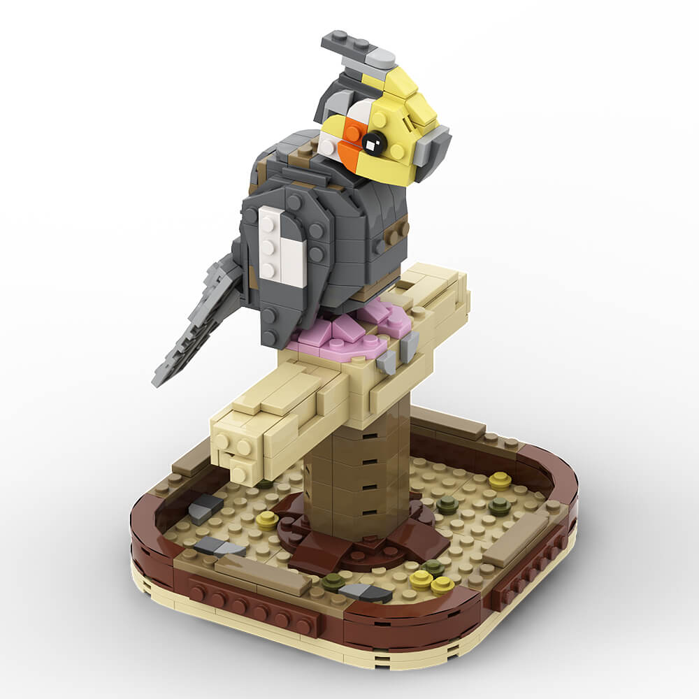 Eastern Rosella Parrot & Cockatiel MOC Building Block Bricks |MocPixel Eastern Rosella Parrot & Cockatiel MOC Building Block Bricks |MocPixel - Eastern Rosella Lego Block Sets Alternative