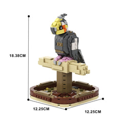 Eastern Rosella Parrot & Cockatiel MOC Building Block Bricks |MocPixel Eastern Rosella Parrot & Cockatiel MOC Building Block Bricks |MocPixel - Cockatiel Lego Block Sets Alternative