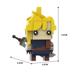 173PCS Cloud Strife (Ffvii) Brickheadz MOC Building Block Bricks |MocPixel 173PCS Cloud Strife (Ffvii) Brickheadz MOC Building Block Bricks |MocPixel - Default Title Lego Block Sets Alternative