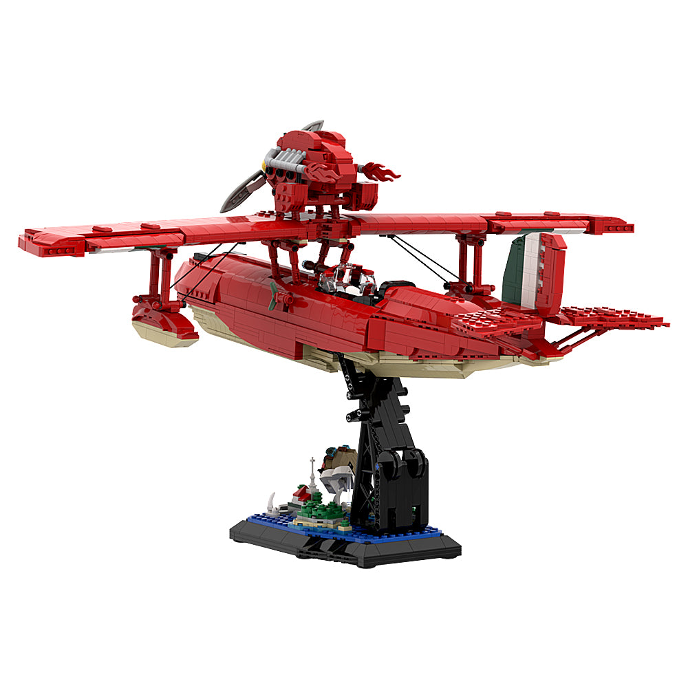 2445PCS Porco Rosso Savoia S.21 Folgore + Stand MOC Building Block Bricks |MocPixel 2445PCS Porco Rosso Savoia S.21 Folgore + Stand MOC Building Block Bricks |MocPixel - Default Title Lego Block Sets Alternative