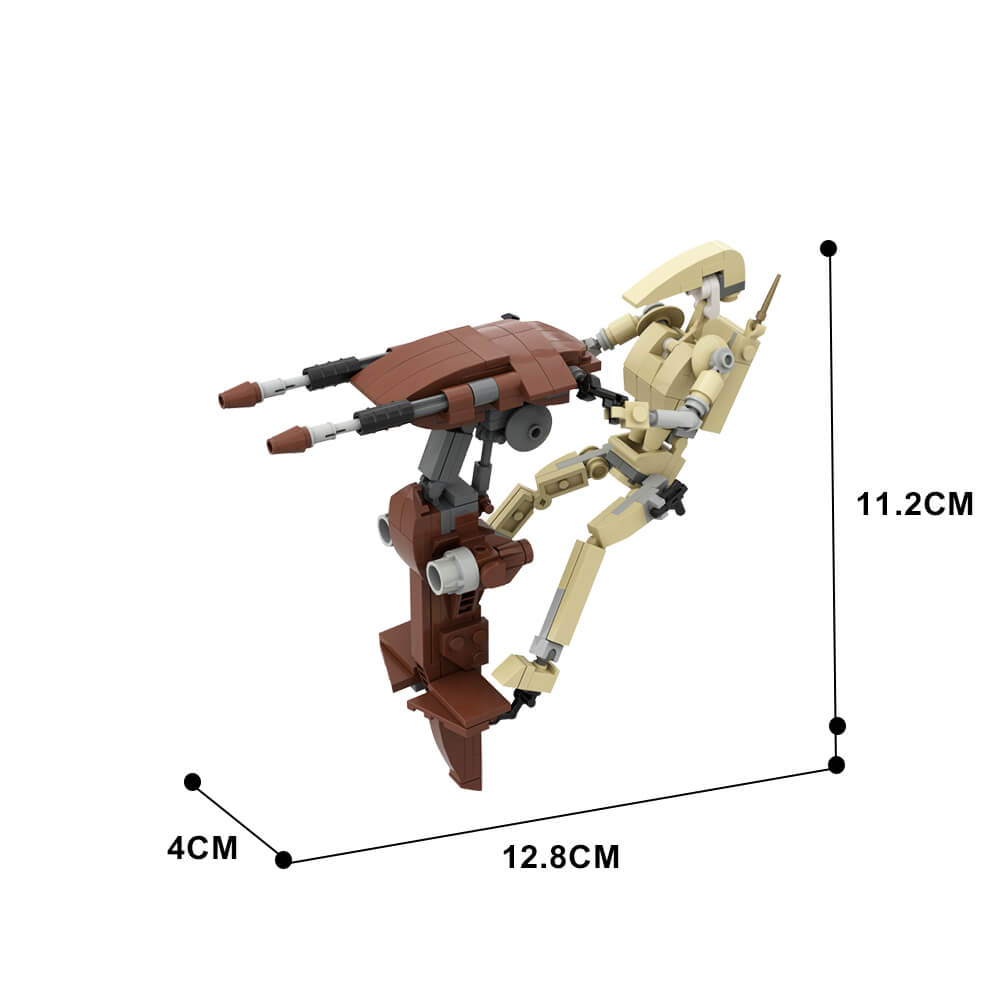 188PCS Stap - Single Trooper Aerial Platform Space War MOC Building Block Bricks |MocPixel