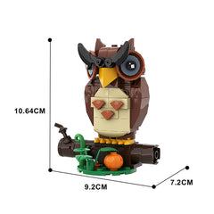Halloween Figure & Witch Hat Wreath Ornaments MOC Building Block Bricks |MocPixel Halloween Figure & Witch Hat Wreath Ornaments MOC Building Block Bricks |MocPixel - Owl Lego Block Sets Alternative