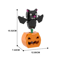 Halloween Figure & Witch Hat Wreath Ornaments MOC Building Block Bricks |MocPixel Halloween Figure & Witch Hat Wreath Ornaments MOC Building Block Bricks |MocPixel - Pumpkin bat Lego Block Sets Alternative