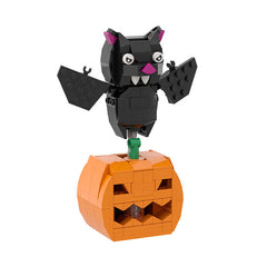 Halloween Figure & Witch Hat Wreath Ornaments MOC Building Block Bricks |MocPixel Halloween Figure & Witch Hat Wreath Ornaments MOC Building Block Bricks |MocPixel - 5 Sets Collection(INC Wreath) Lego Block Sets Alternative