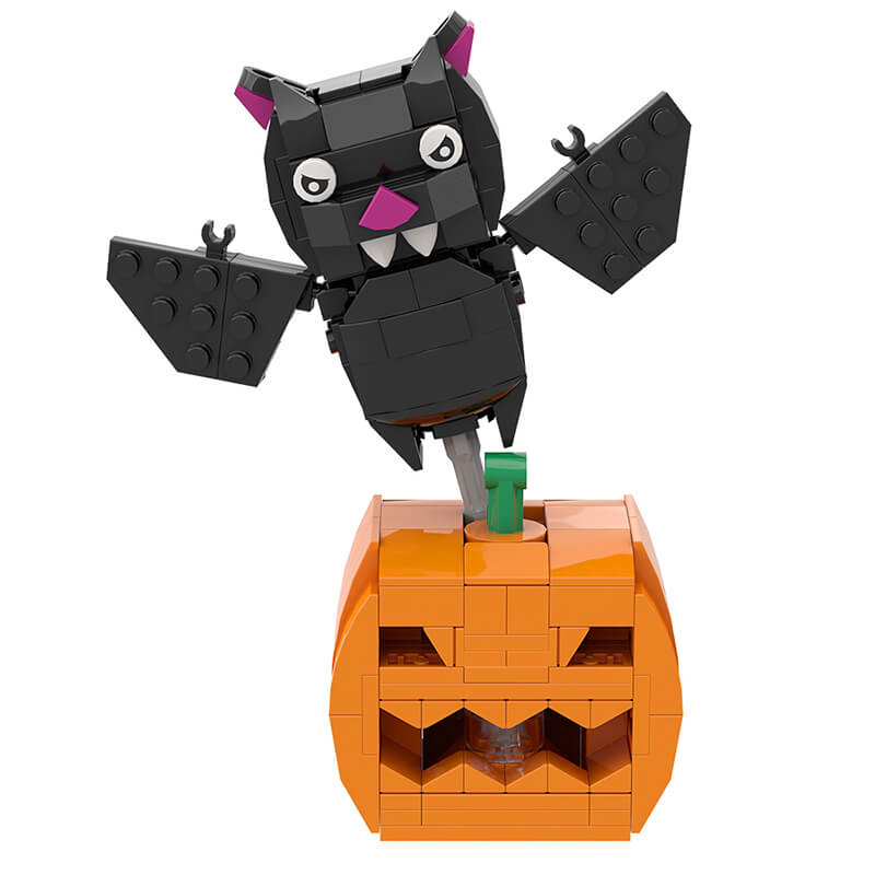 Halloween Figure & Witch Hat Wreath Ornaments MOC Building Block Bricks |MocPixel Halloween Figure & Witch Hat Wreath Ornaments MOC Building Block Bricks |MocPixel - 5 Sets Collection(INC Wreath) Lego Block Sets Alternative