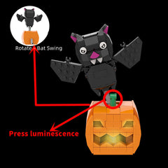 Halloween Figure & Witch Hat Wreath Ornaments MOC Building Block Bricks |MocPixel Halloween Figure & Witch Hat Wreath Ornaments MOC Building Block Bricks |MocPixel - 5 Sets Collection(INC Wreath) Lego Block Sets Alternative