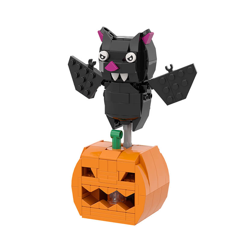 Halloween Figure & Witch Hat Wreath Ornaments MOC Building Block Bricks |MocPixel Halloween Figure & Witch Hat Wreath Ornaments MOC Building Block Bricks |MocPixel - 5 Sets Collection(INC Wreath) Lego Block Sets Alternative