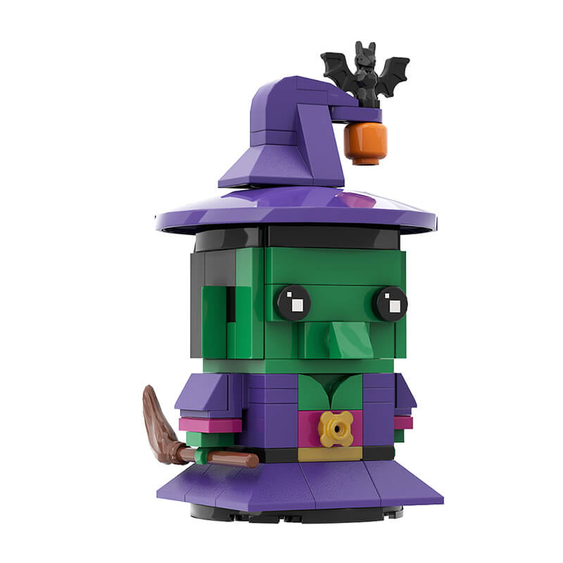 Halloween Figure & Witch Hat Wreath Ornaments MOC Building Block Bricks |MocPixel Halloween Figure & Witch Hat Wreath Ornaments MOC Building Block Bricks |MocPixel - 5 Sets Collection(INC Wreath) Lego Block Sets Alternative