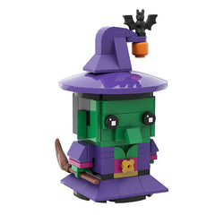 Halloween Figure & Witch Hat Wreath Ornaments MOC Building Block Bricks |MocPixel Halloween Figure & Witch Hat Wreath Ornaments MOC Building Block Bricks |MocPixel - 5 Sets Collection(INC Wreath) Lego Block Sets Alternative