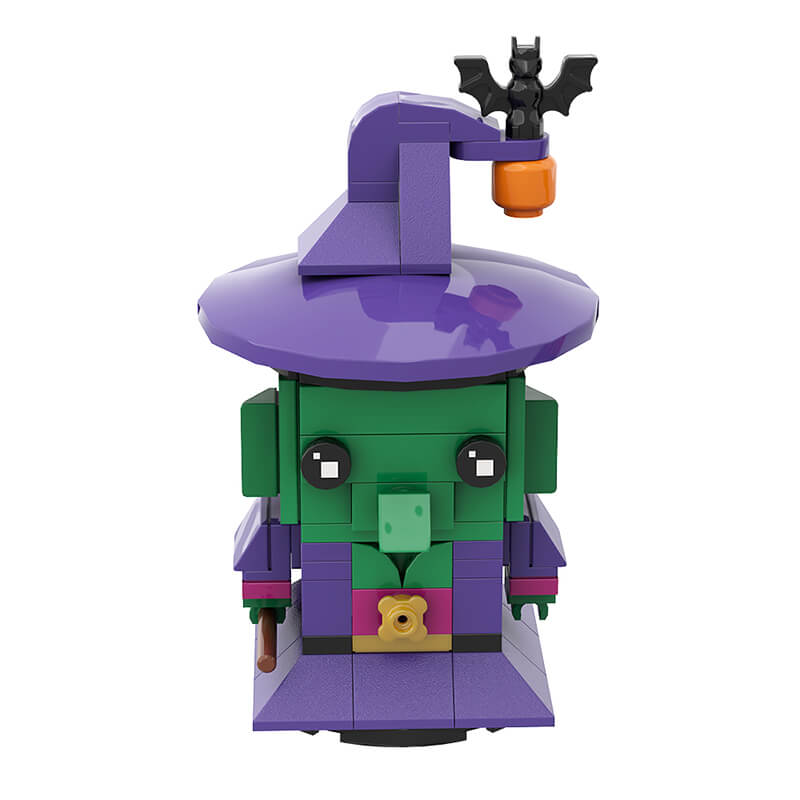 Halloween Figure & Witch Hat Wreath Ornaments MOC Building Block Bricks |MocPixel Halloween Figure & Witch Hat Wreath Ornaments MOC Building Block Bricks |MocPixel - 5 Sets Collection(INC Wreath) Lego Block Sets Alternative