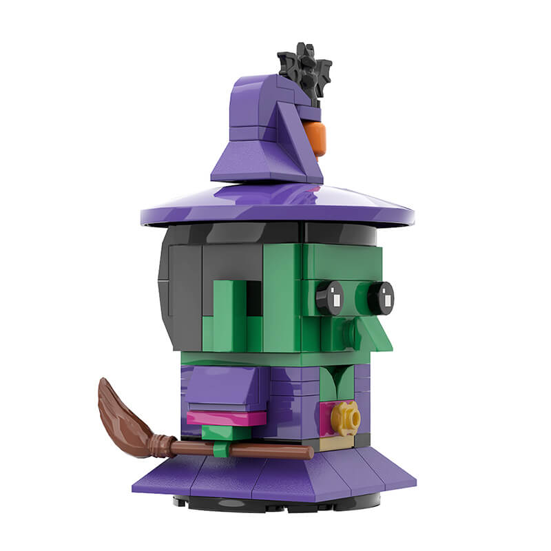 Halloween Figure & Witch Hat Wreath Ornaments MOC Building Block Bricks |MocPixel Halloween Figure & Witch Hat Wreath Ornaments MOC Building Block Bricks |MocPixel - 5 Sets Collection(INC Wreath) Lego Block Sets Alternative