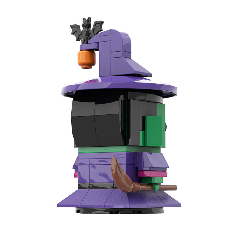 Halloween Figure & Witch Hat Wreath Ornaments MOC Building Block Bricks |MocPixel Halloween Figure & Witch Hat Wreath Ornaments MOC Building Block Bricks |MocPixel - 5 Sets Collection(INC Wreath) Lego Block Sets Alternative