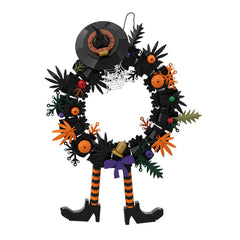 Halloween Figure & Witch Hat Wreath Ornaments MOC Building Block Bricks |MocPixel Halloween Figure & Witch Hat Wreath Ornaments MOC Building Block Bricks |MocPixel - 5 Sets Collection(INC Wreath) Lego Block Sets Alternative