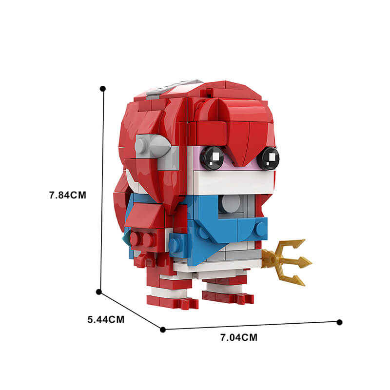 Princess/ Ganondorf/ Mipha/ Revali/ Daruk/ Urbosa Zelda Brickheadz MOC Building Block Bricks |MocPixel Princess/ Ganondorf/ Mipha/ Revali/ Daruk/ Urbosa Zelda Brickheadz MOC Building Block Bricks |MocPixel - Mipha Lego Block Sets Alternative