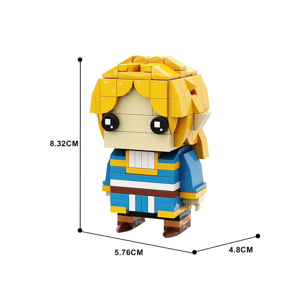 Link & Princess BrickHeadz Zelda MOC Building Block Bricks |MocPixel Link & Princess BrickHeadz Zelda MOC Building Block Bricks |MocPixel - Princess Lego Block Sets Alternative
