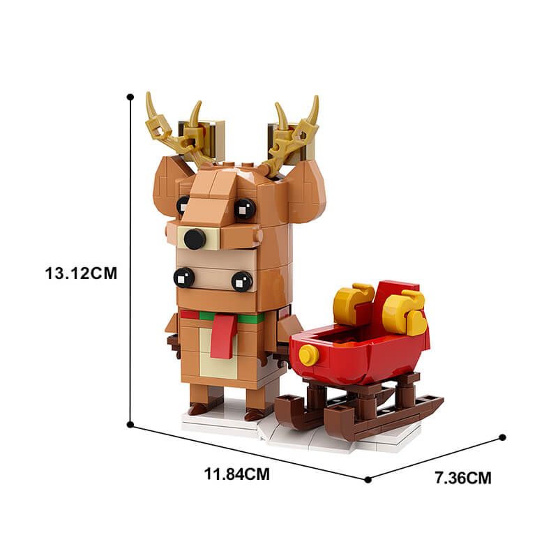 Christmas Theme Ornaments Bricksheadz MOC Building Block Bricks |MocPixel Christmas Theme Ornaments Bricksheadz MOC Building Block Bricks |MocPixel - Elk Lego Block Sets Alternative