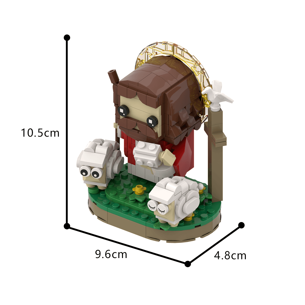 280PCS Jesus the Shepherd MOC Building Block Bricks |MocPixel Lego alternatives