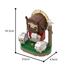 280PCS Jesus the Shepherd MOC Building Block Bricks |MocPixel Lego alternatives