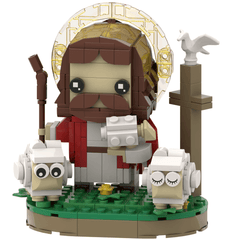 280PCS Jesus the Shepherd MOC Building Block Bricks |MocPixel Lego alternatives
