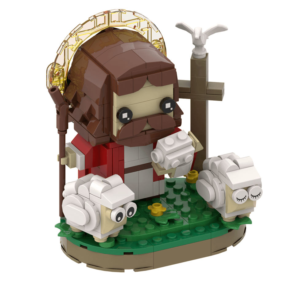 280PCS Jesus the Shepherd MOC Building Block Bricks |MocPixel Lego alternatives