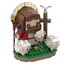 280PCS Jesus the Shepherd MOC Building Block Bricks |MocPixel Lego alternatives