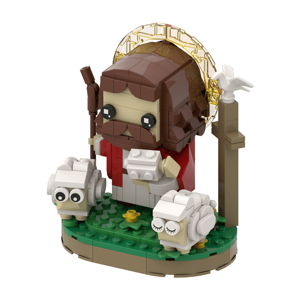 280PCS Jesus the Shepherd MOC Building Block Bricks |MocPixel Lego alternatives