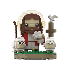280PCS Jesus the Shepherd MOC Building Block Bricks |MocPixel Lego alternatives