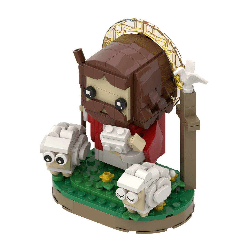 280PCS Jesus the Shepherd MOC Building Block Bricks |MocPixel Lego alternatives