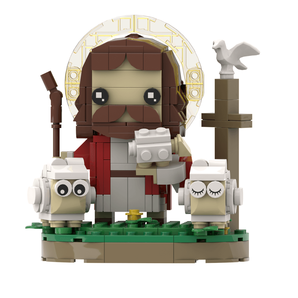 280PCS Jesus the Shepherd MOC Building Block Bricks |MocPixel Lego alternatives