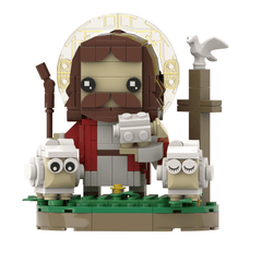 280PCS Jesus the Shepherd MOC Building Block Bricks |MocPixel Lego alternatives