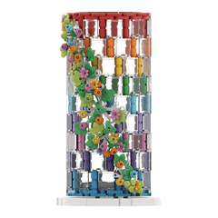 483PCS Rainbow Color Vase MOC Building Block Bricks |MocPixel Lego alternatives