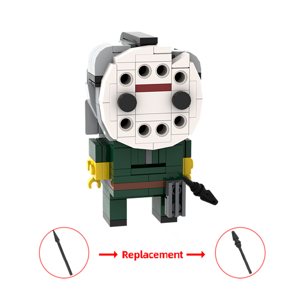 254PCS Jason Voorhees Brickhead (Pt6) MOC Building Block Bricks |MocPixel 254PCS Jason Voorhees Brickhead (Pt6) MOC Building Block Bricks |MocPixel - Default Title Lego Block Sets Alternative