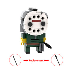 254PCS Jason Voorhees Brickhead (Pt6) MOC Building Block Bricks |MocPixel 254PCS Jason Voorhees Brickhead (Pt6) MOC Building Block Bricks |MocPixel - Default Title Lego Block Sets Alternative
