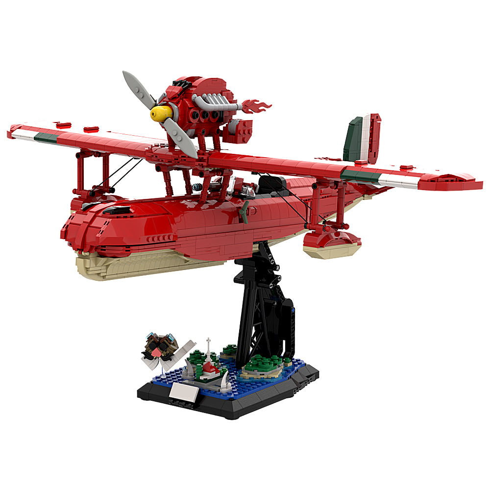 2445PCS Porco Rosso Savoia S.21 Folgore + Stand MOC Building Block Bricks |MocPixel 2445PCS Porco Rosso Savoia S.21 Folgore + Stand MOC Building Block Bricks |MocPixel - Default Title Lego Block Sets Alternative