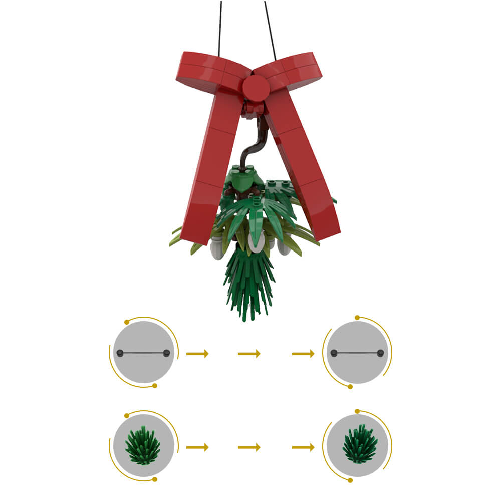 80PCS Hanging Mistletoe - Christmas Decoration MOC Building Block Bricks |MocPixel 80PCS Hanging Mistletoe - Christmas Decoration MOC Building Block Bricks |MocPixel - Default Title Lego Block Sets Alternative