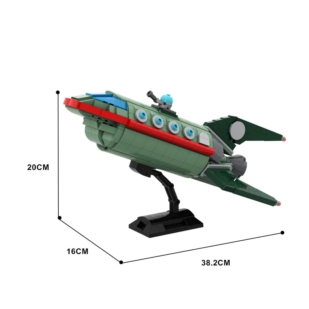 614PCS Planet Express Ship Futurema MOC Building Block Bricks |MocPixel 614PCS Planet Express Ship Futurema MOC Building Block Bricks |MocPixel - Default Title Lego Block Sets Alternative
