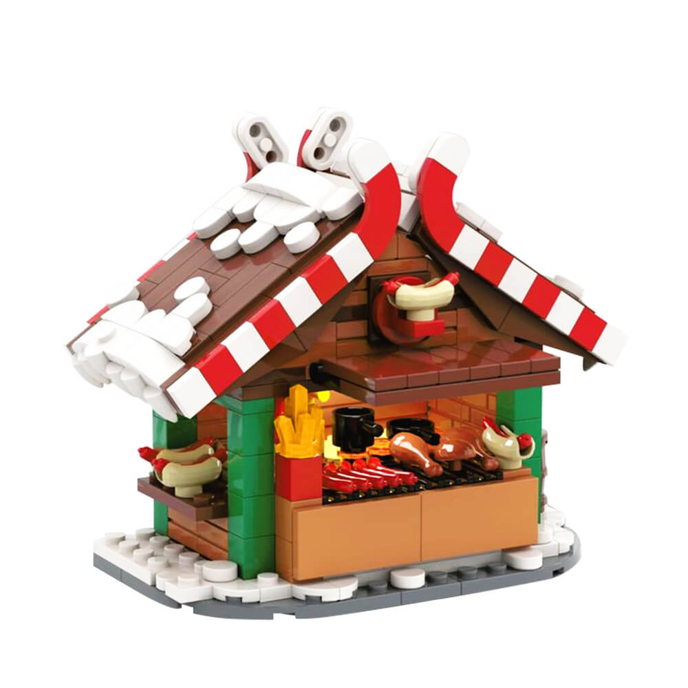 375PCS Christmas Grilling Stand MOC Building Block Bricks |MocPixel 375PCS Christmas Grilling Stand MOC Building Block Bricks |MocPixel - Default Title Lego Block Sets Alternative