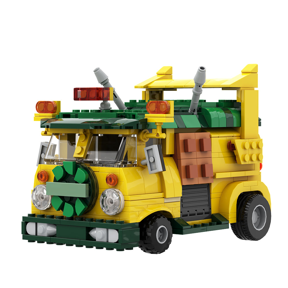 490PCS Turtle Van Party Wagon Tnnt MOC Building Block Bricks
