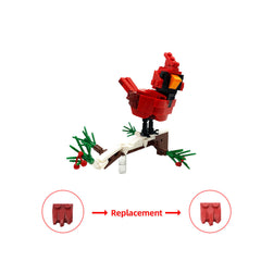 145PCS Winter Cardinal MOC Building Block Bricks |MocPixel 145PCS Winter Cardinal MOC Building Block Bricks |MocPixel - Default Title Lego Block Sets Alternative