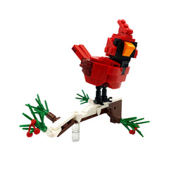 145PCS Winter Cardinal MOC Building Block Bricks |MocPixel 145PCS Winter Cardinal MOC Building Block Bricks |MocPixel - Default Title Lego Block Sets Alternative