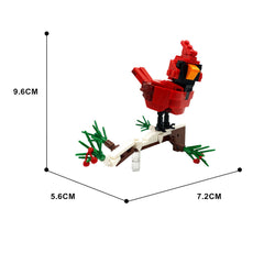 145PCS Winter Cardinal MOC Building Block Bricks |MocPixel 145PCS Winter Cardinal MOC Building Block Bricks |MocPixel - Default Title Lego Block Sets Alternative
