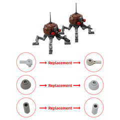 173PCS Dwarf Spider Droid Space War MOC Building Block Bricks |MocPixel 173PCS Dwarf Spider Droid Space War MOC Building Block Bricks |MocPixel - Default Title Lego Block Sets Alternative