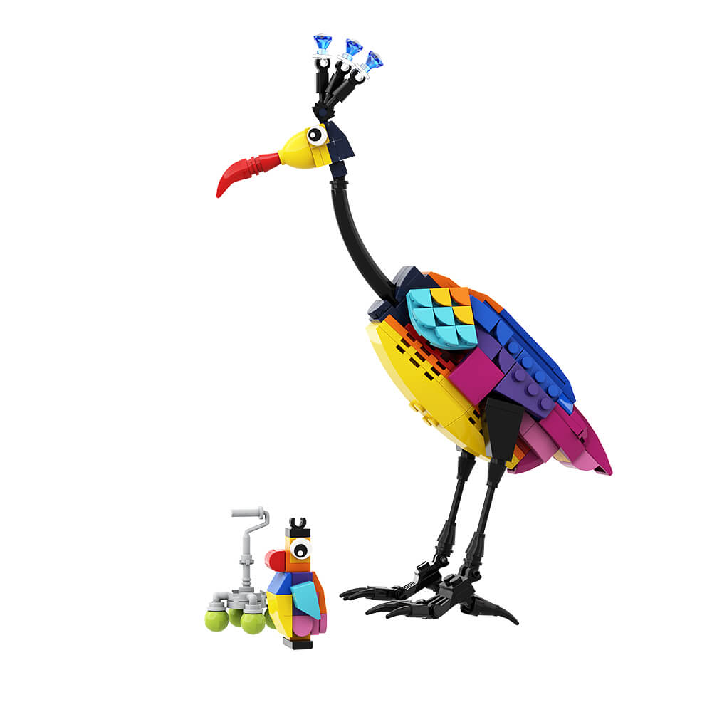 Kevin Bird - UP MOC Building Block Bricks |MocPixel Kevin Bird - UP MOC Building Block Bricks |MocPixel - 215PCS Big Size Lego Block Sets Alternative