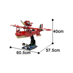 2445PCS Porco Rosso Savoia S.21 Folgore + Stand MOC Building Block Bricks |MocPixel 2445PCS Porco Rosso Savoia S.21 Folgore + Stand MOC Building Block Bricks |MocPixel - Default Title Lego Block Sets Alternative
