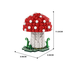 164PCS Amanita Muscaria Mushroom MOC Building Block Bricks |MocPixel 164PCS Amanita Muscaria Mushroom MOC Building Block Bricks |MocPixel - Default Title Lego Block Sets Alternative