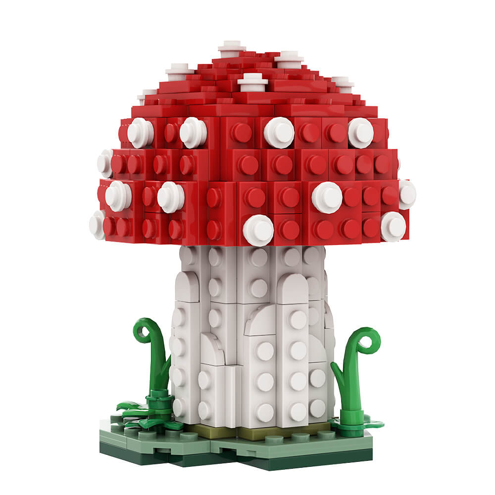 164PCS Amanita Muscaria Mushroom MOC Building Block Bricks |MocPixel 164PCS Amanita Muscaria Mushroom MOC Building Block Bricks |MocPixel - Default Title Lego Block Sets Alternative