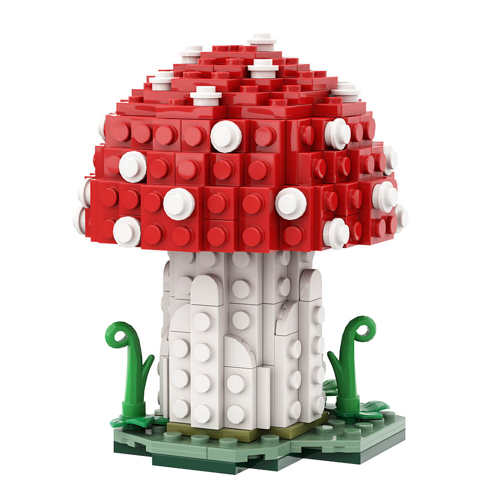 164PCS Amanita Muscaria Mushroom MOC Building Block Bricks |MocPixel 164PCS Amanita Muscaria Mushroom MOC Building Block Bricks |MocPixel - Default Title Lego Block Sets Alternative