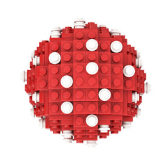 164PCS Amanita Muscaria Mushroom MOC Building Block Bricks |MocPixel 164PCS Amanita Muscaria Mushroom MOC Building Block Bricks |MocPixel - Default Title Lego Block Sets Alternative