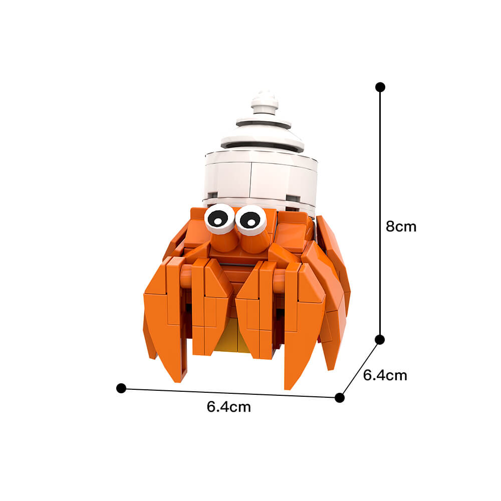 94PCS Hermit Crab MOC Building Block Bricks |MocPixel 94PCS Hermit Crab MOC Building Block Bricks |MocPixel - Default Title Lego Block Sets Alternative