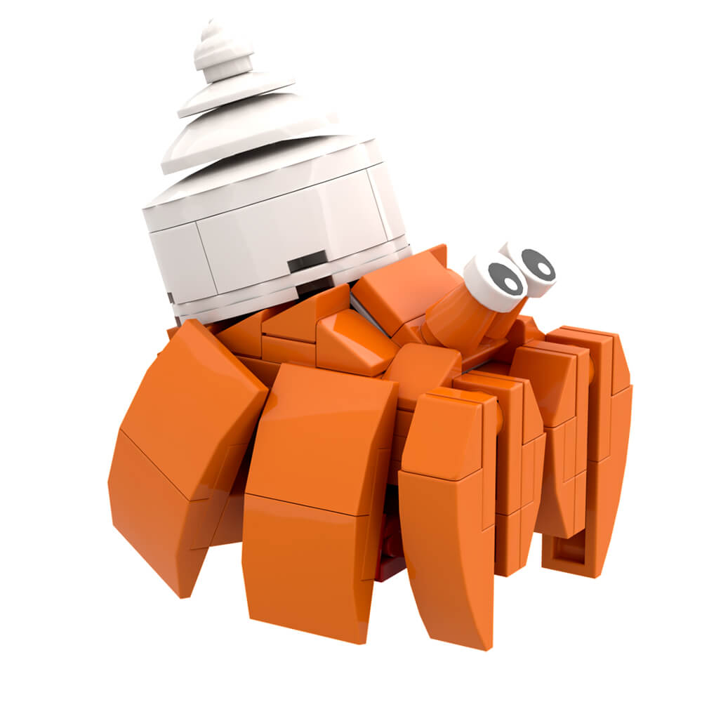 94PCS Hermit Crab MOC Building Block Bricks |MocPixel 94PCS Hermit Crab MOC Building Block Bricks |MocPixel - Default Title Lego Block Sets Alternative